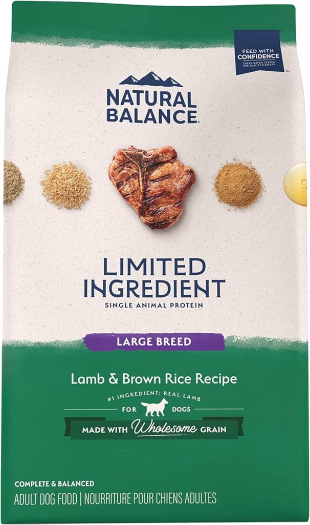 Natural Balance L.I.D. Limited Ingredient Diets Lamb & Brown Rice Large Breed Bites Dry Dog Food