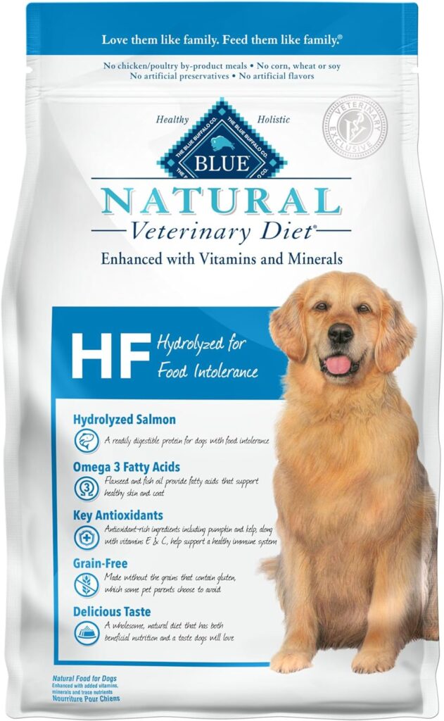 Blue Natural Veterinary Diet HF Hydrolyzed for Food Intolerance Dry Dog Food