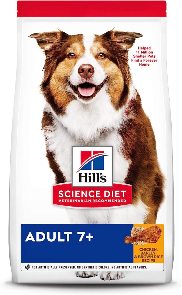 Hill’s Science Diet Adult 7+ Chicken Meal, Barley & Rice Recipe Dry Dog Food