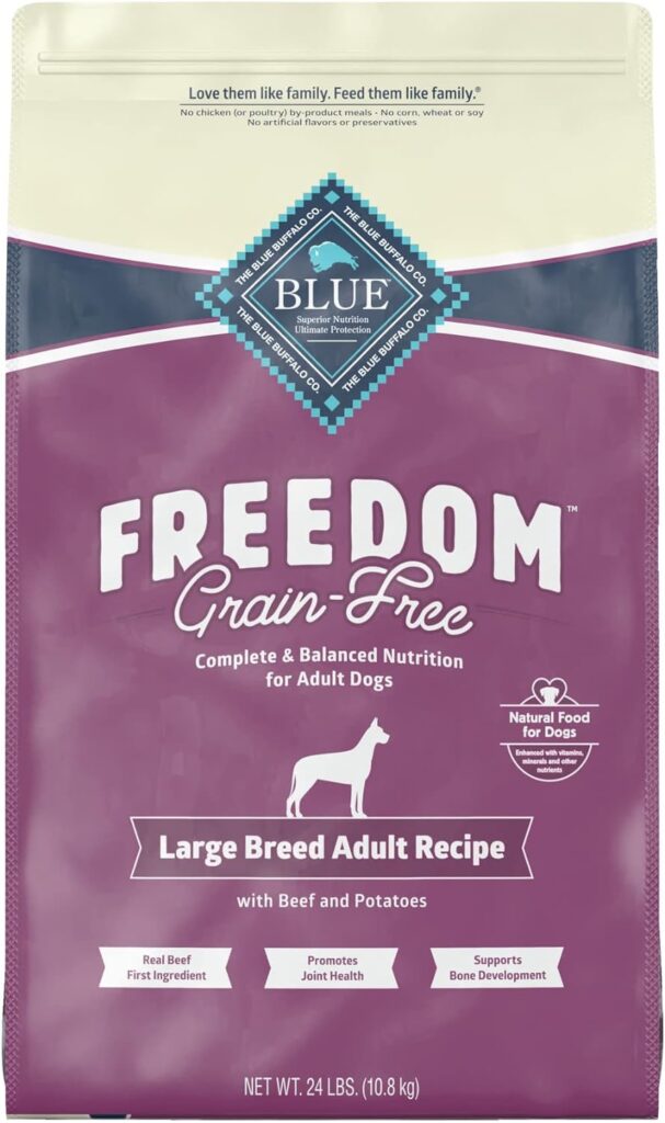 Blue Freedom Large Breed Adult Grain-Free Beef and Potatoes Recipe Dry Dog Food
