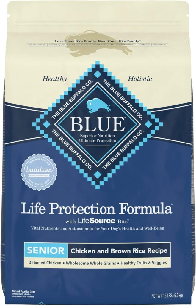 Blue Life Protection Formula Senior Chicken and Brown Rice Recipe Dry Dog Food