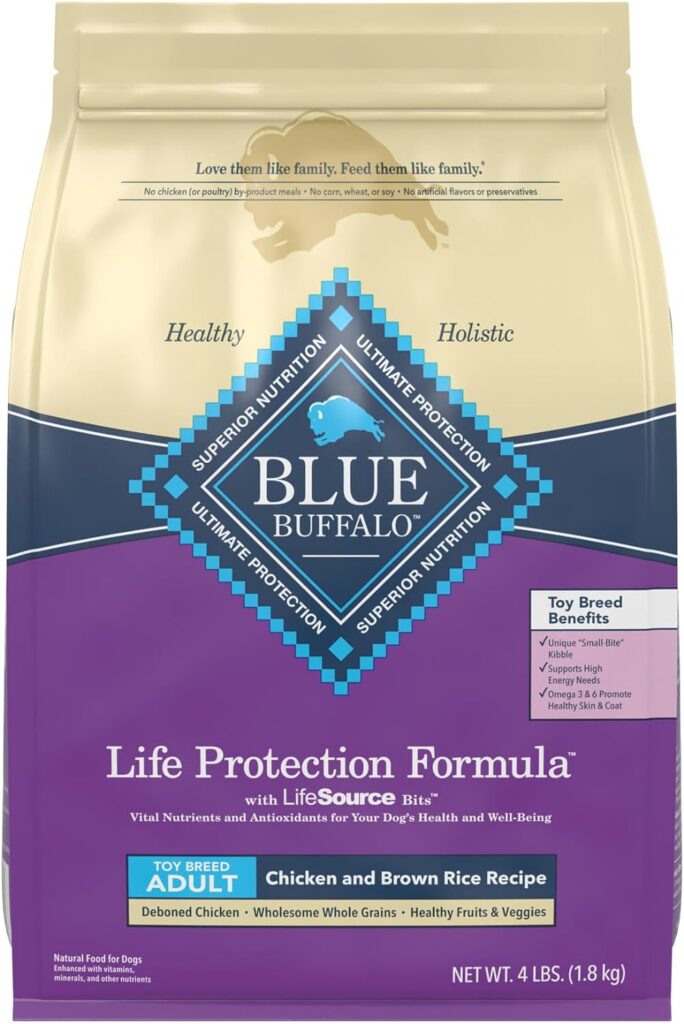Blue Life Protection Formula Toy Breed Adult Chicken and Brown Rice Recipe Dry Dog Food