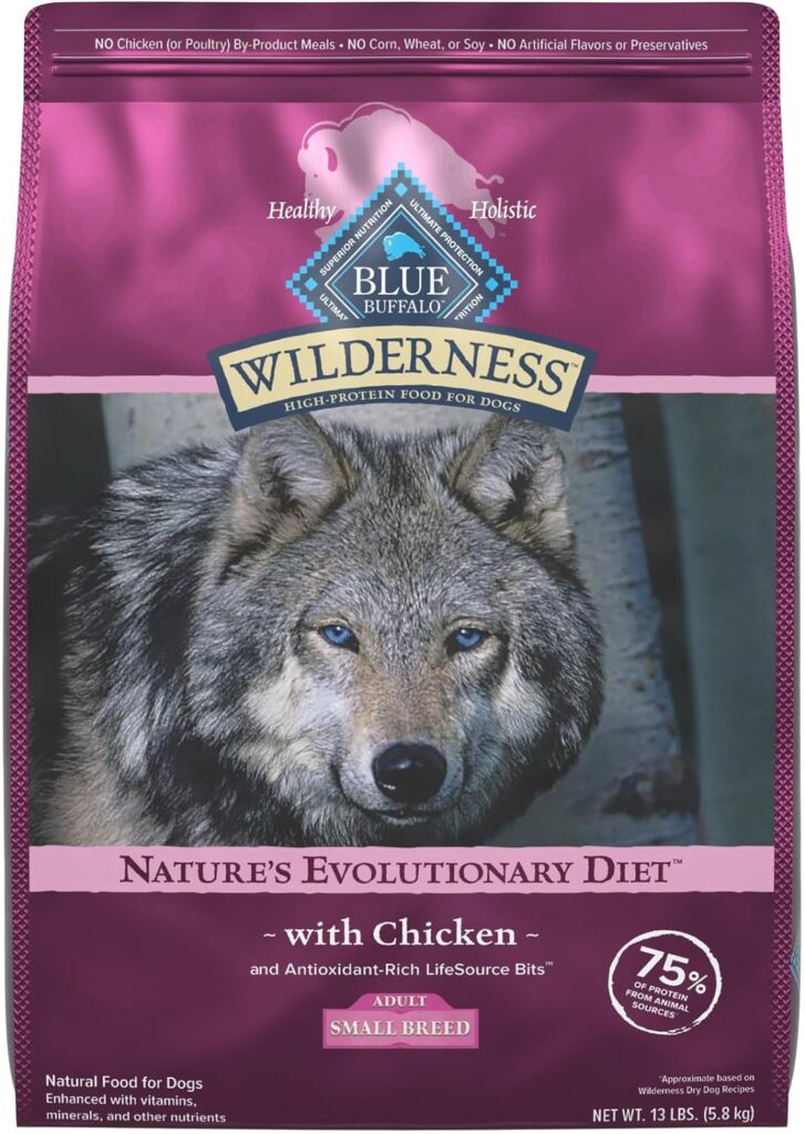 Blue Wilderness Adult Small Bite Chicken Recipe Grain-Free Dry Dog Food