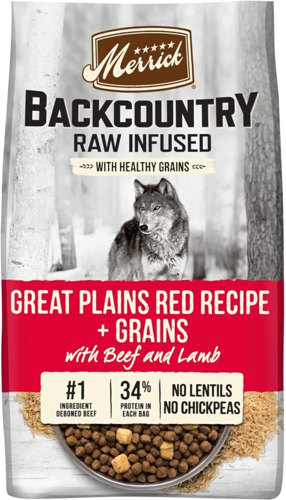 Merrick Backcountry Raw Infused Great Plains Red Recipe + Grains Dry Dog Food