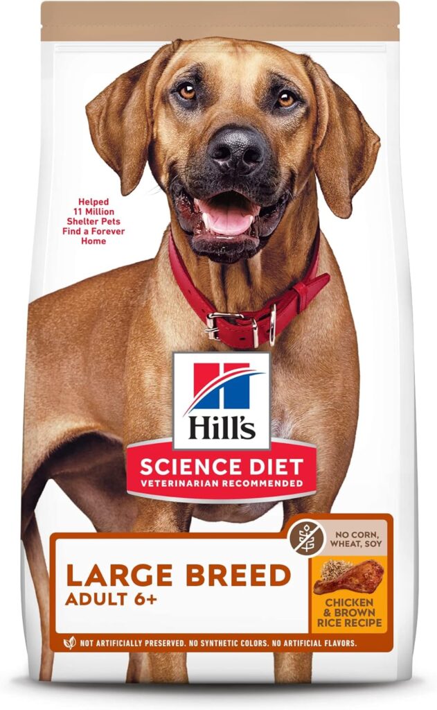 Hill’s Science Diet Adult 6+ Large Breed Chicken & Brown Rice Recipe No Corn, Wheat, Soy Dry Dog Food