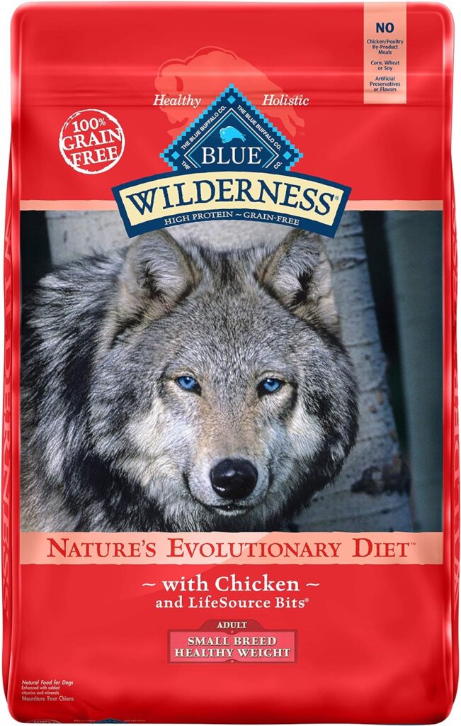 Blue Wilderness Adult Small Breed Healthy Weight Chicken Recipe Grain-Free Dry Dog Food