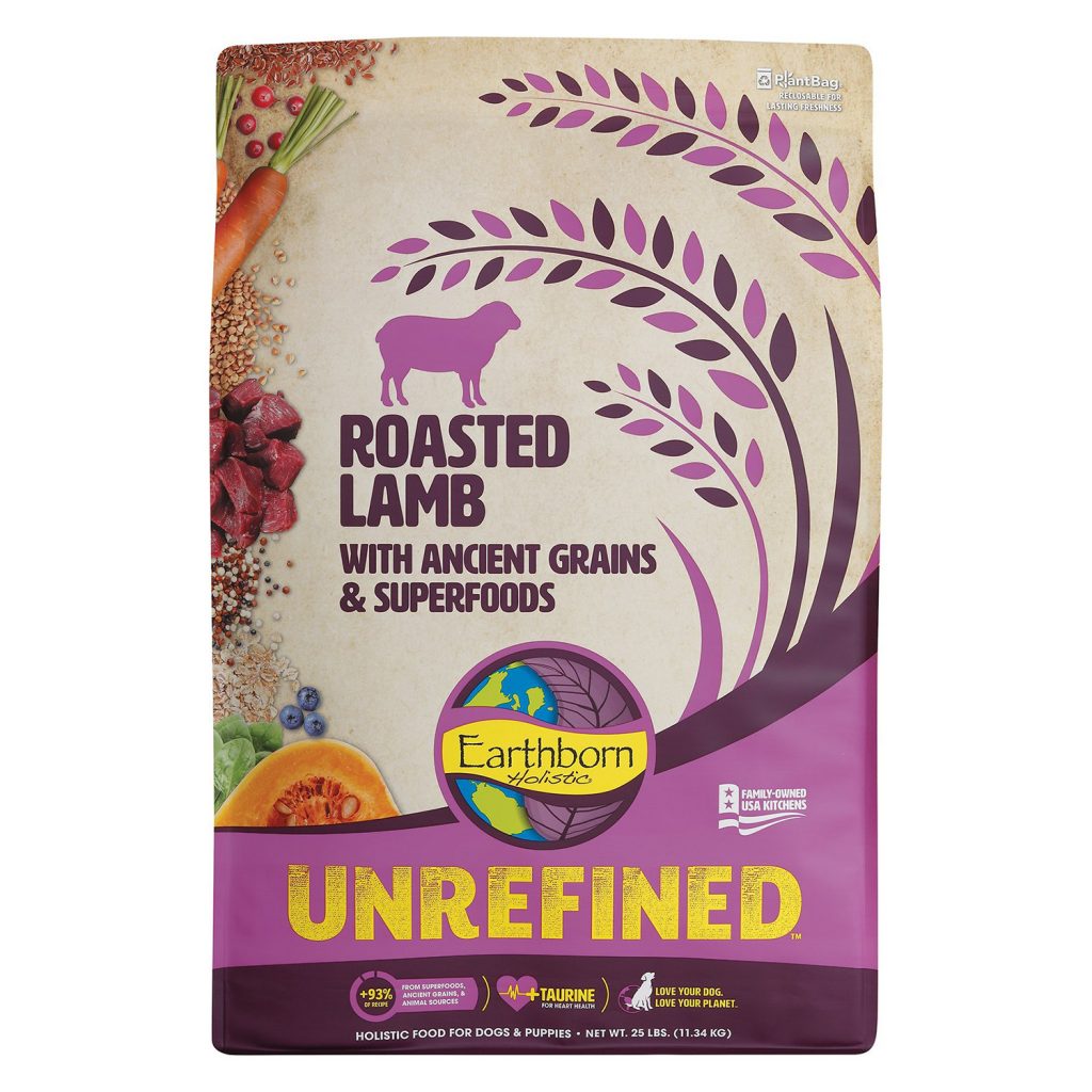 Earthborn Holistic Unrefined Roasted Lamb with Ancient Grains & Superfoods Dry Dog Food