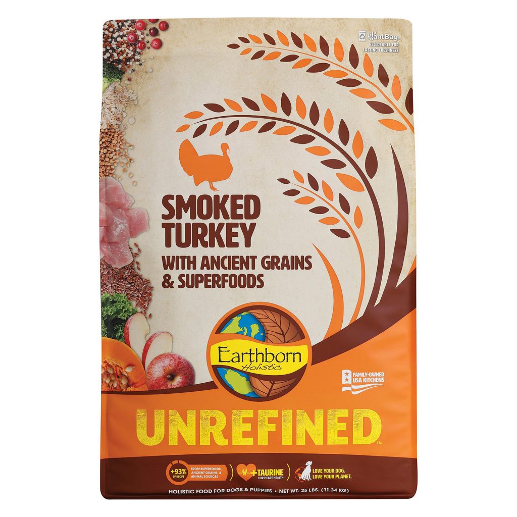 Earthborn Holistic Unrefined Smoked Turkey with Ancient Grains & Superfoods Dry Dog Food