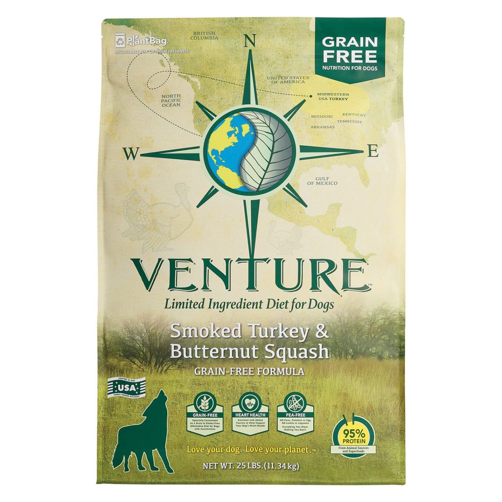 Earthborn Holistic Venture Limited Ingredient Grain-Free Smoked Turkey & Butternut Squash Dry Dog Food
