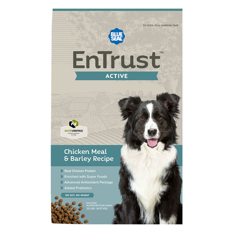 Blue Seal Entrust Active Chicken Meal & Barley Recipe Dry Dog Food