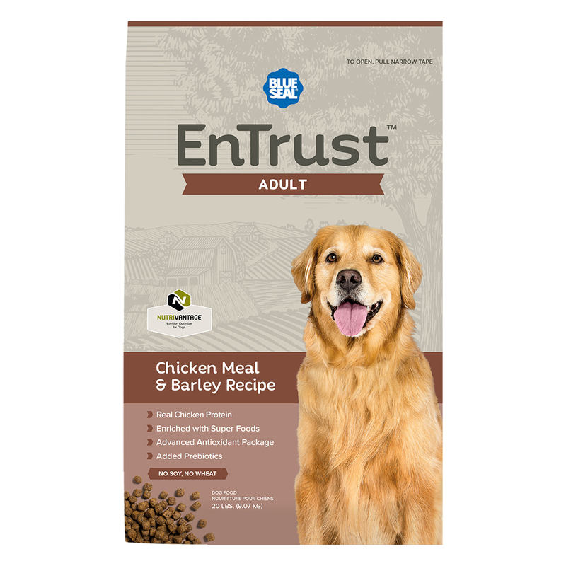 Blue Seal Entrust Adult Chicken Meal & Barley Recipe Dry Dog Food