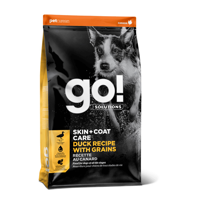 Go! Solutions Skin + Coat Care Duck Recipe with Grains Dry Dog Food