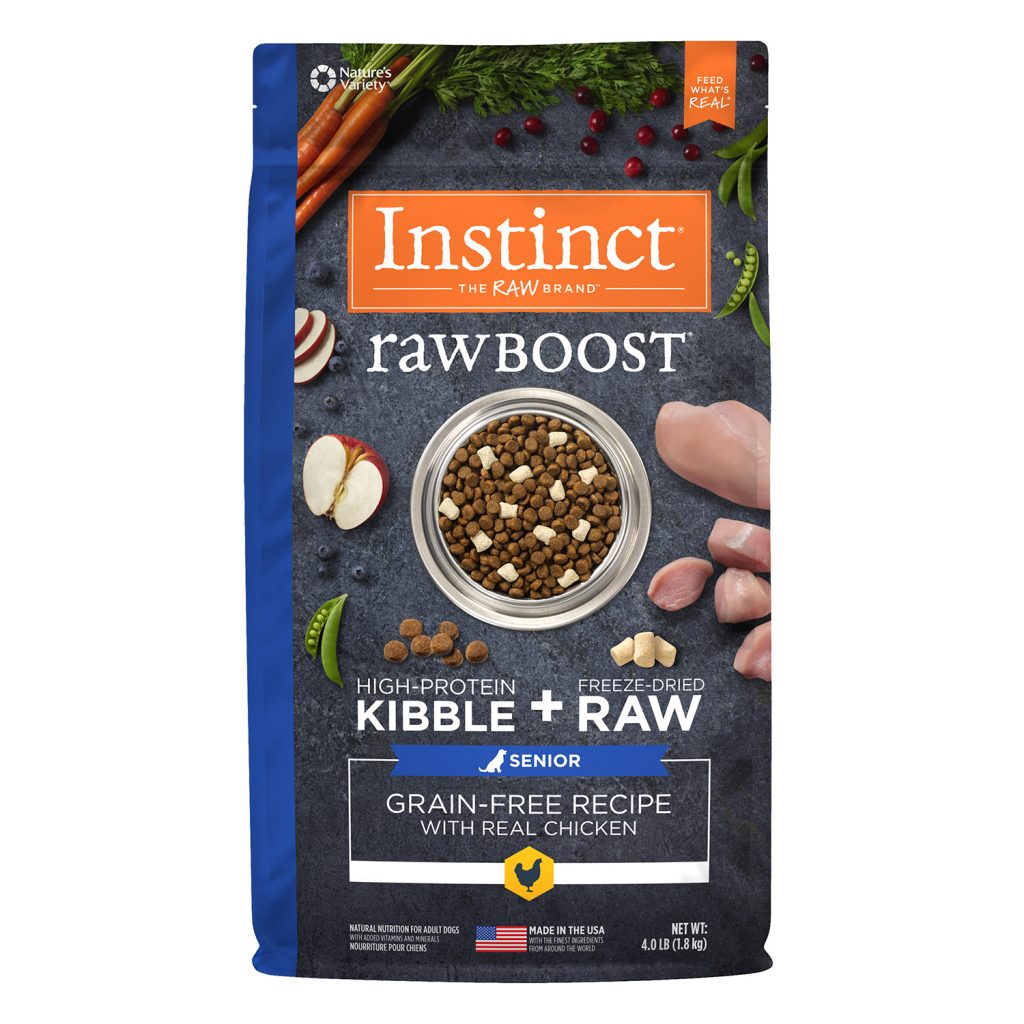 Instinct Raw Boost Grain-Free Recipe with Real Chicken for Senior Dogs Dry Dog Food