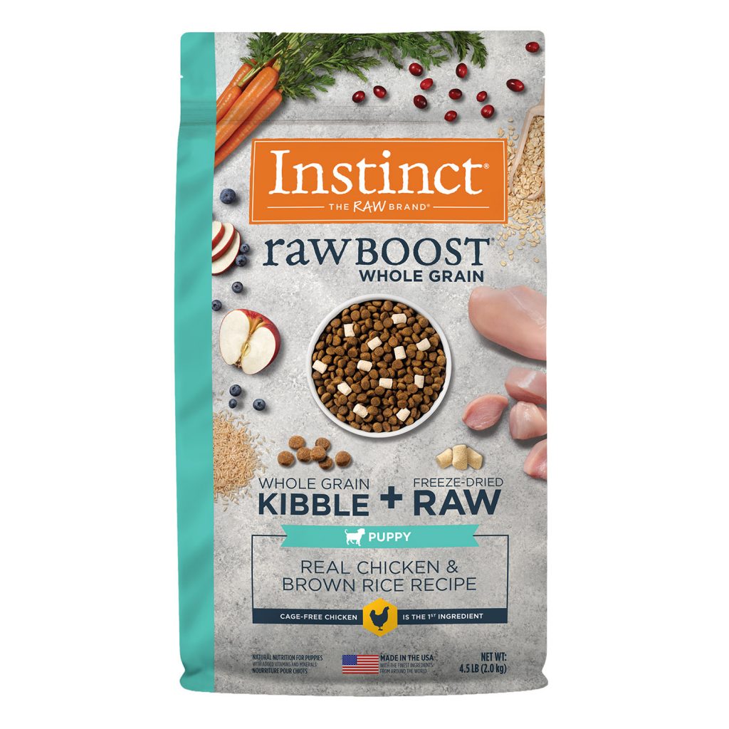 Instinct Raw Boost Whole Grain Recipe with Real Chicken & Brown Rice for Puppies Dry Dog Food