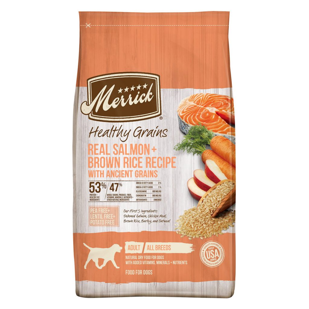 Merrick Healthy Grains Real Salmon + Brown Rice Recipe with Ancient Grains Dry Dog Food