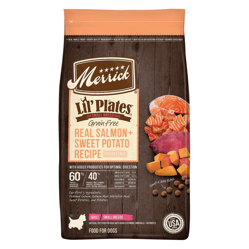Merrick Lil’ Plates Grain-Free Real Salmon + Sweet Potatoes Recipe Dry Dog Food