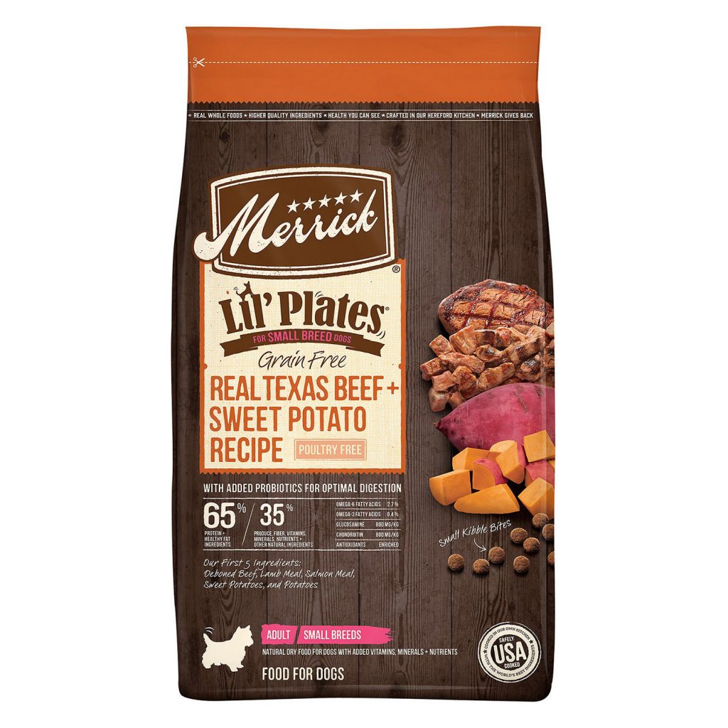 Merrick Lil’ Plates Grain-Free Real Texas Beef + Sweet Potato Recipe Dry Dog Food