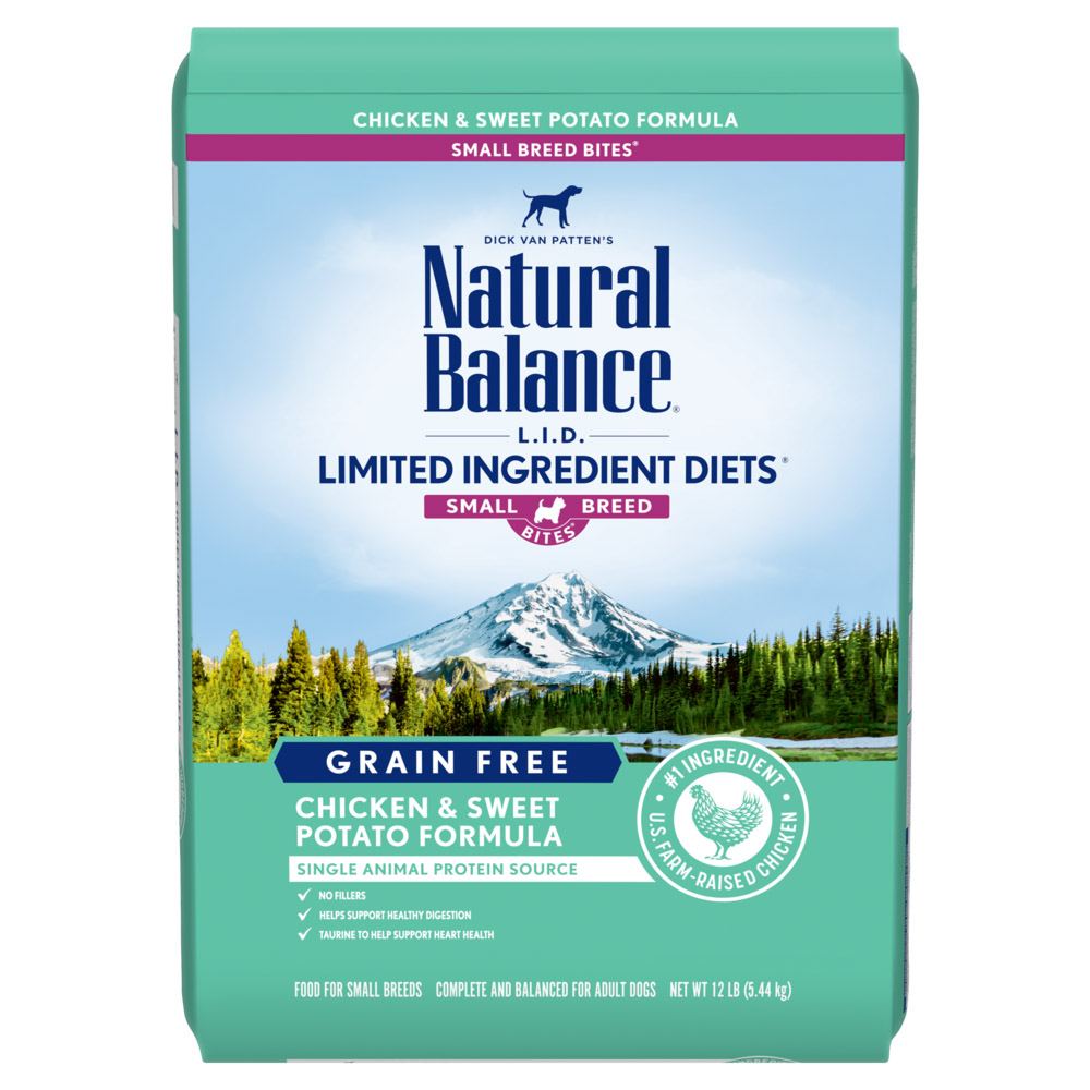 Natural Balance L.I.D. Limited Ingredient Diets Grain-Free Chicken & Sweet Potato Small Breed Bites Dry Dog Food