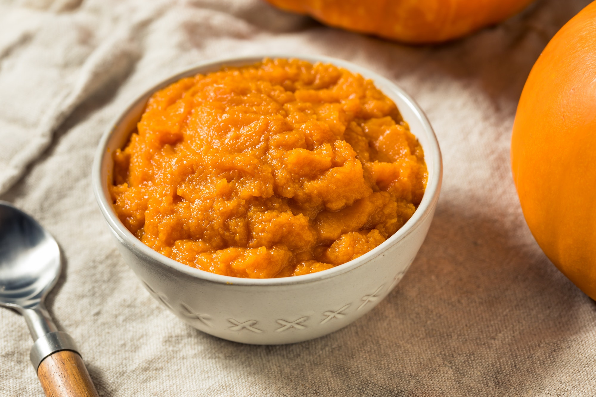Raw Orange Organic Pumpkin Puree